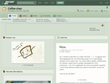 Tablet Screenshot of coffee-chan.deviantart.com