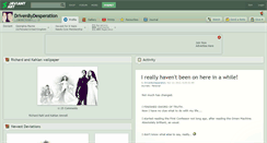 Desktop Screenshot of drivenbydesperation.deviantart.com