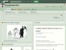 Tablet Screenshot of drivenbydesperation.deviantart.com