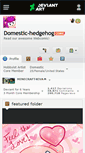 Mobile Screenshot of domestic-hedgehog.deviantart.com