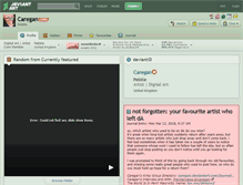 Tablet Screenshot of caregan.deviantart.com