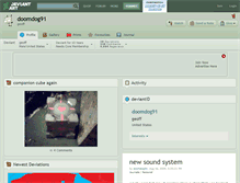 Tablet Screenshot of doomdog91.deviantart.com