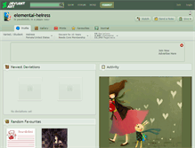 Tablet Screenshot of elemental-heiress.deviantart.com
