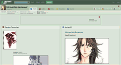 Desktop Screenshot of introverted-demeanor.deviantart.com