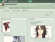 Tablet Screenshot of introverted-demeanor.deviantart.com