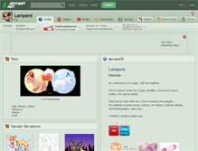 Tablet Screenshot of lampent.deviantart.com