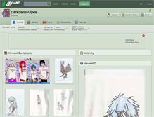 Tablet Screenshot of darkcanisvulpes.deviantart.com