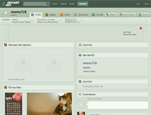 Tablet Screenshot of momo7c8.deviantart.com