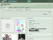 Tablet Screenshot of dalek-pants.deviantart.com