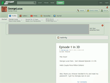 Tablet Screenshot of georgelucas.deviantart.com