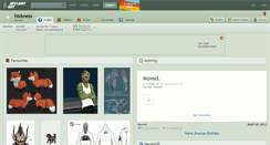 Desktop Screenshot of hickness.deviantart.com