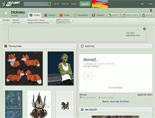 Tablet Screenshot of hickness.deviantart.com