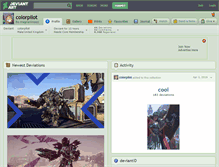 Tablet Screenshot of colorpilot.deviantart.com