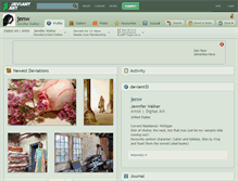 Tablet Screenshot of jenw.deviantart.com