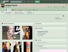 Tablet Screenshot of campbell-capone.deviantart.com