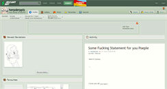 Desktop Screenshot of herpderpplz.deviantart.com
