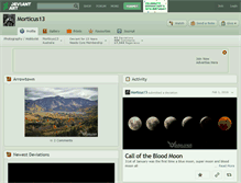 Tablet Screenshot of morticus13.deviantart.com