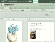 Tablet Screenshot of morgansartworld.deviantart.com