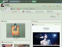 Tablet Screenshot of murath.deviantart.com