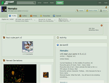 Tablet Screenshot of nemako.deviantart.com