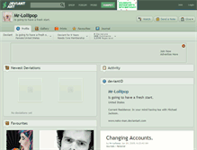 Tablet Screenshot of mr-lollipop.deviantart.com
