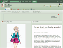 Tablet Screenshot of nina-d-lux.deviantart.com