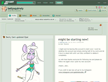 Tablet Screenshot of betlysquirrely.deviantart.com