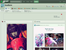 Tablet Screenshot of deadrain6.deviantart.com