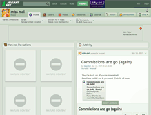 Tablet Screenshot of miss-mcl.deviantart.com