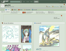 Tablet Screenshot of gaby555.deviantart.com