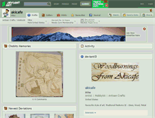 Tablet Screenshot of akicafe.deviantart.com