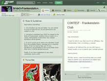 Tablet Screenshot of brideovfrankenstein.deviantart.com
