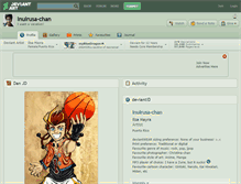 Tablet Screenshot of inuirusa-chan.deviantart.com