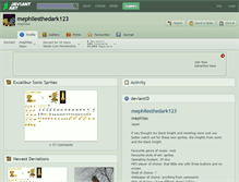 Tablet Screenshot of mephilesthedark123.deviantart.com
