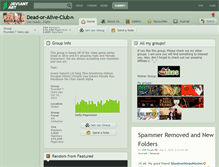 Tablet Screenshot of dead-or-alive-club.deviantart.com