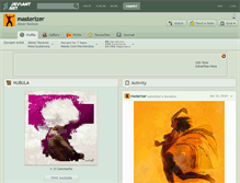 Tablet Screenshot of masterizer.deviantart.com