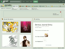 Tablet Screenshot of necroaiko.deviantart.com