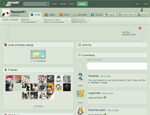 Tablet Screenshot of passion91.deviantart.com