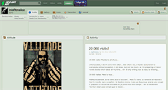 Desktop Screenshot of misfitmalice.deviantart.com