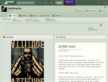 Tablet Screenshot of misfitmalice.deviantart.com