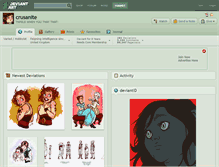 Tablet Screenshot of crusanite.deviantart.com
