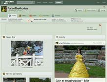 Tablet Screenshot of furiaethegoddess.deviantart.com