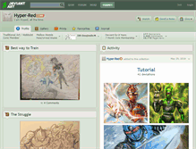 Tablet Screenshot of hyper-red.deviantart.com