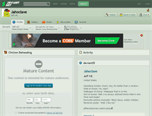Tablet Screenshot of jahoclave.deviantart.com