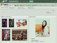 Tablet Screenshot of ogron.deviantart.com