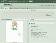 Tablet Screenshot of blackjackx25.deviantart.com
