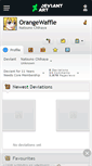 Mobile Screenshot of orangewaffle.deviantart.com