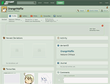 Tablet Screenshot of orangewaffle.deviantart.com