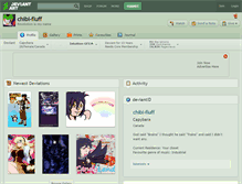 Tablet Screenshot of chibi-fluff.deviantart.com