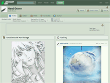 Tablet Screenshot of hand-drawn.deviantart.com